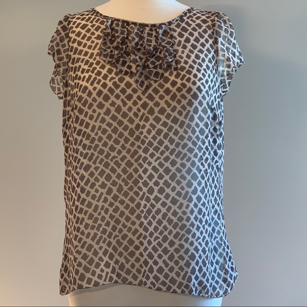 Cute animal print Banana Republic blouse-like new